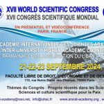 THE 17TH WORLD SCIENTIFIC CONGRESS: EMBRACING PROGRESS AND SCIENTIFIC CULTURE FOR PEACE